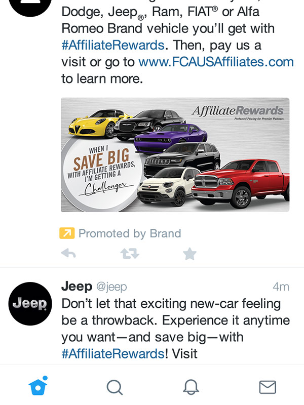 FCA Affiliate Rewards